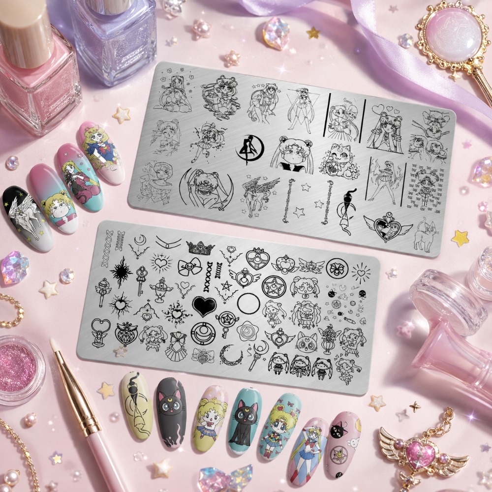Nail Art Inspo - Placca per Stamping Unghie Sailor Moon