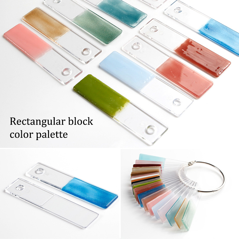 Nail Art Navy - Rettangolo Falso Nail Art Display Swatch