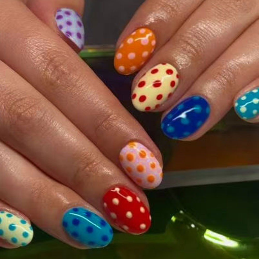 Nail Art Oval - 24 pezzi/set di unghie finte corte