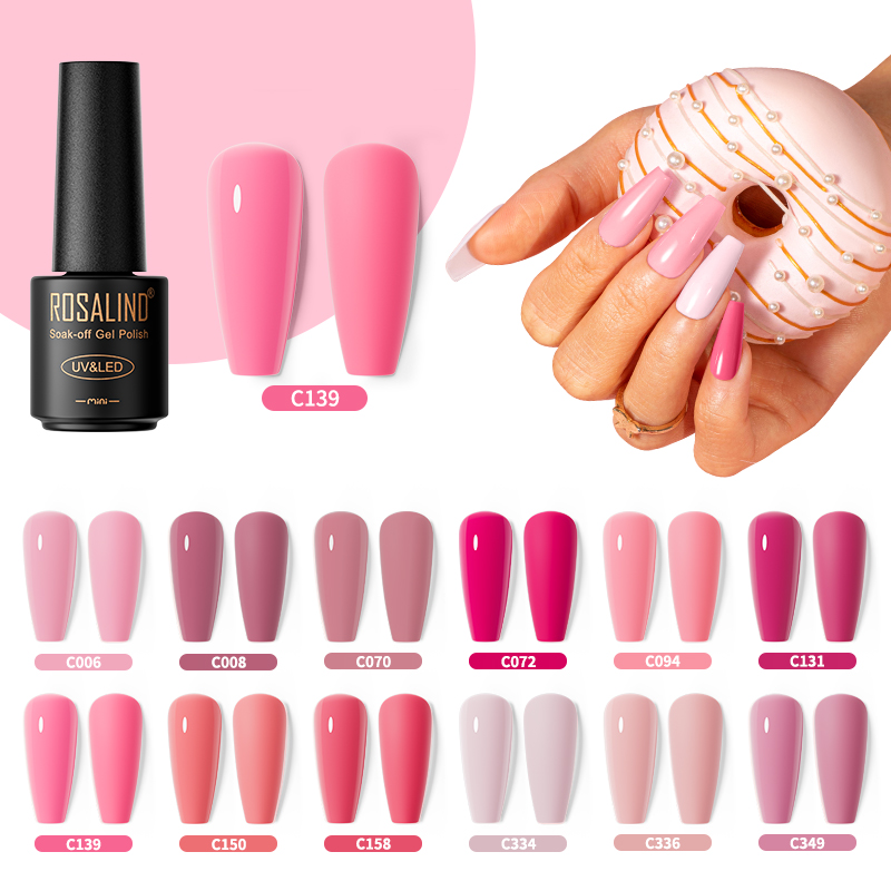 Peel Off Base Coat - ROSALIND Smalto gel per unghie multicolore