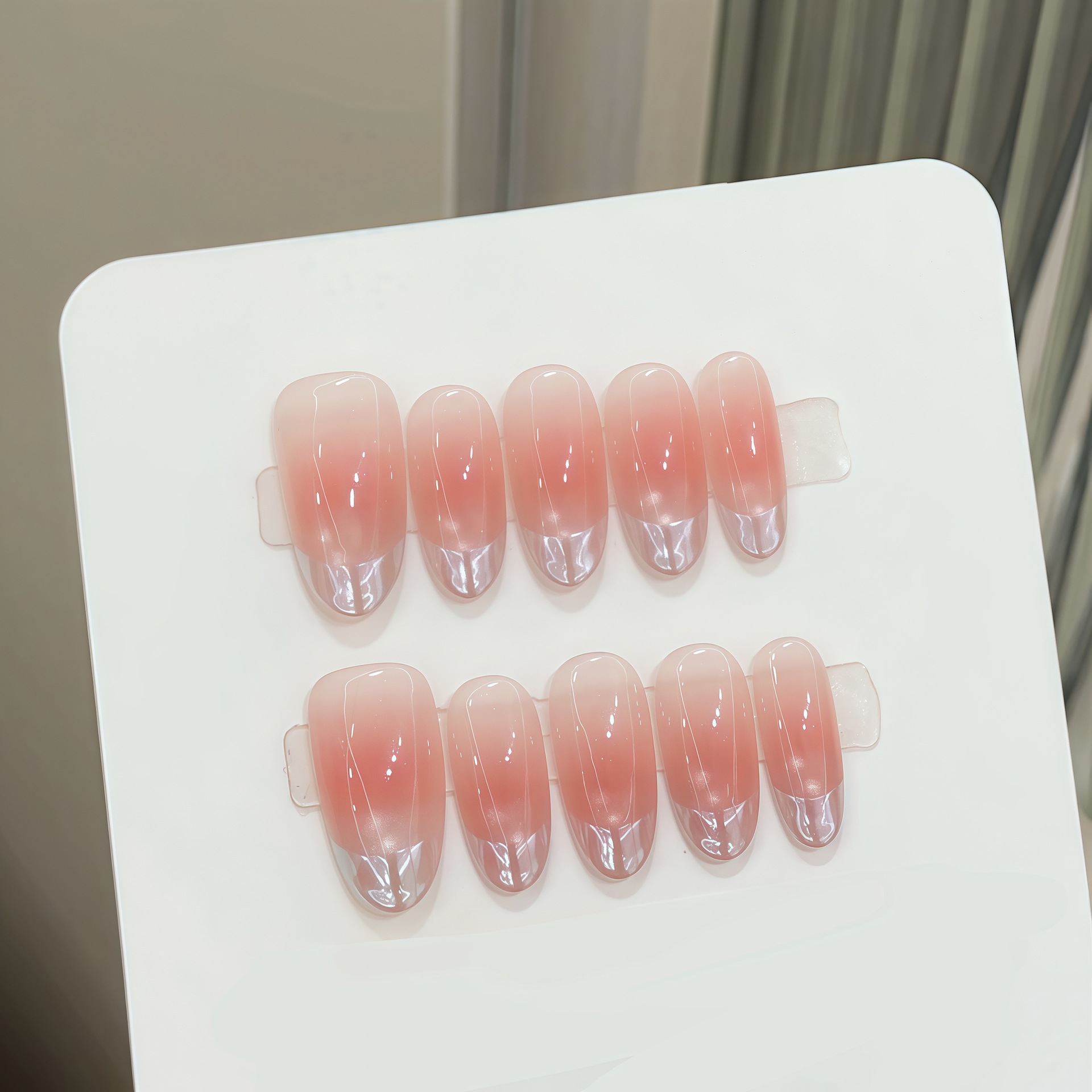 Nail Art Oval - 10 pezzi di unghie finte ovali