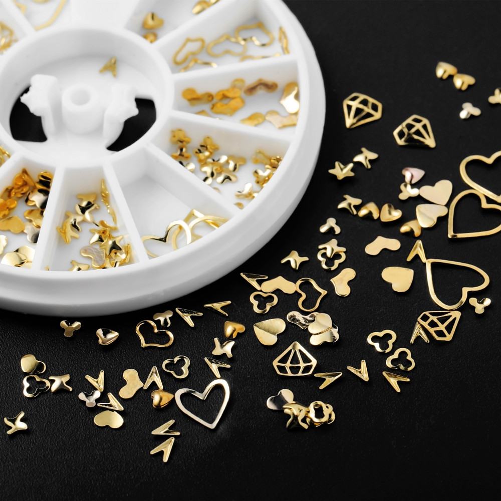Nail Art Inspo - 1 scatola di oro nail art