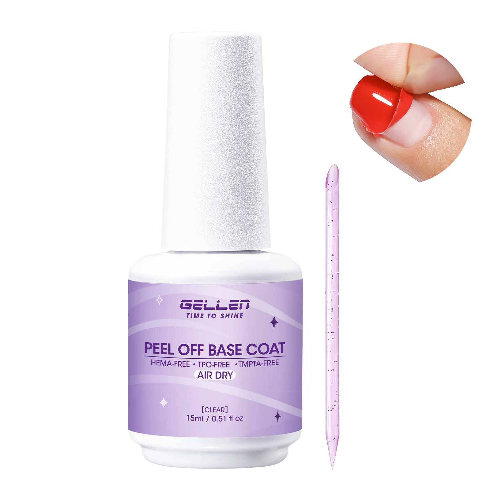 Peel Off Base Coat - GELLEN Base Coat Rimovibile ad Asciugatura