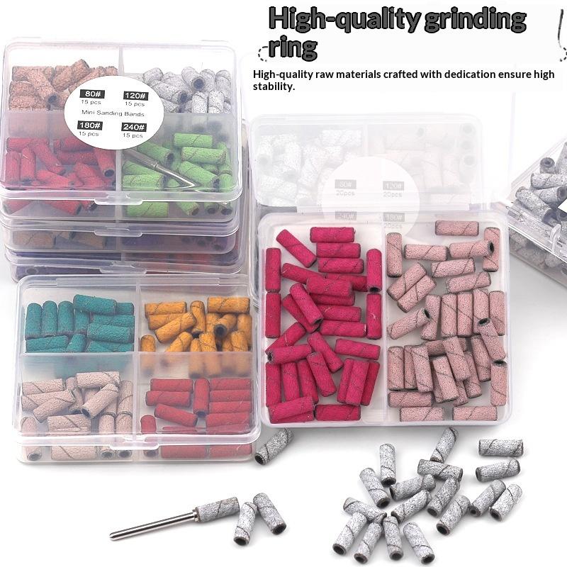 Nail Drill Machine - Kit di Anelli Abrasivi per Unghie