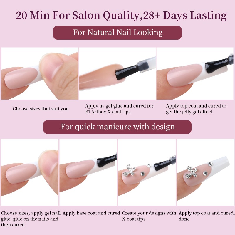 288 pezzi/scatola Unghie Finte - Nail Art Oval recensione e prezzo