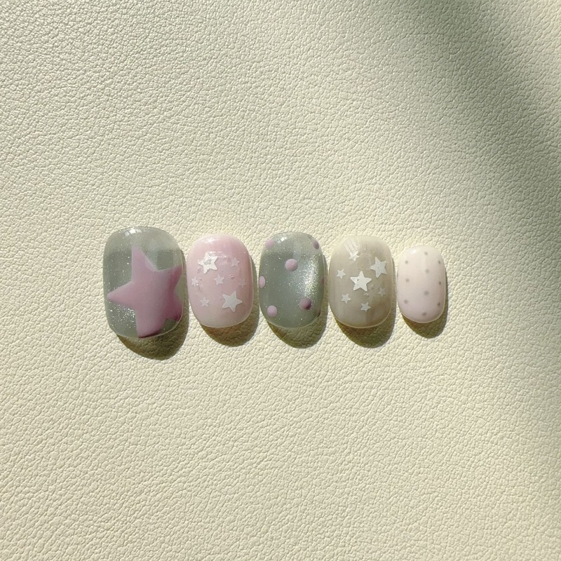10 Pezzi Unghie Finte Quadrate - Nail Art Cat Eye Simple recensione e prezzo