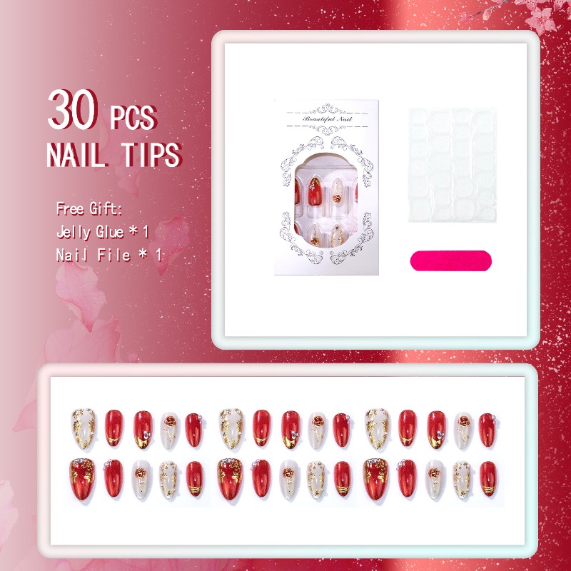 24 Pezzi Unghie Finte a Mandor - Nail Art Cat Eye Simple recensione e prezzo