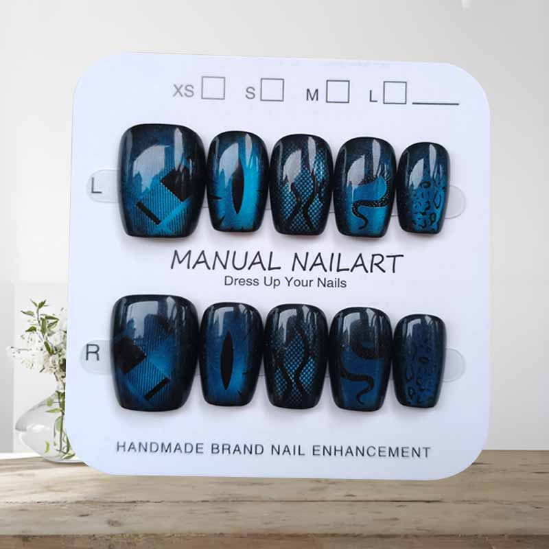 10 pezzi stile scuro vento fre - Nail Art Emerald Blue recensione e prezzo