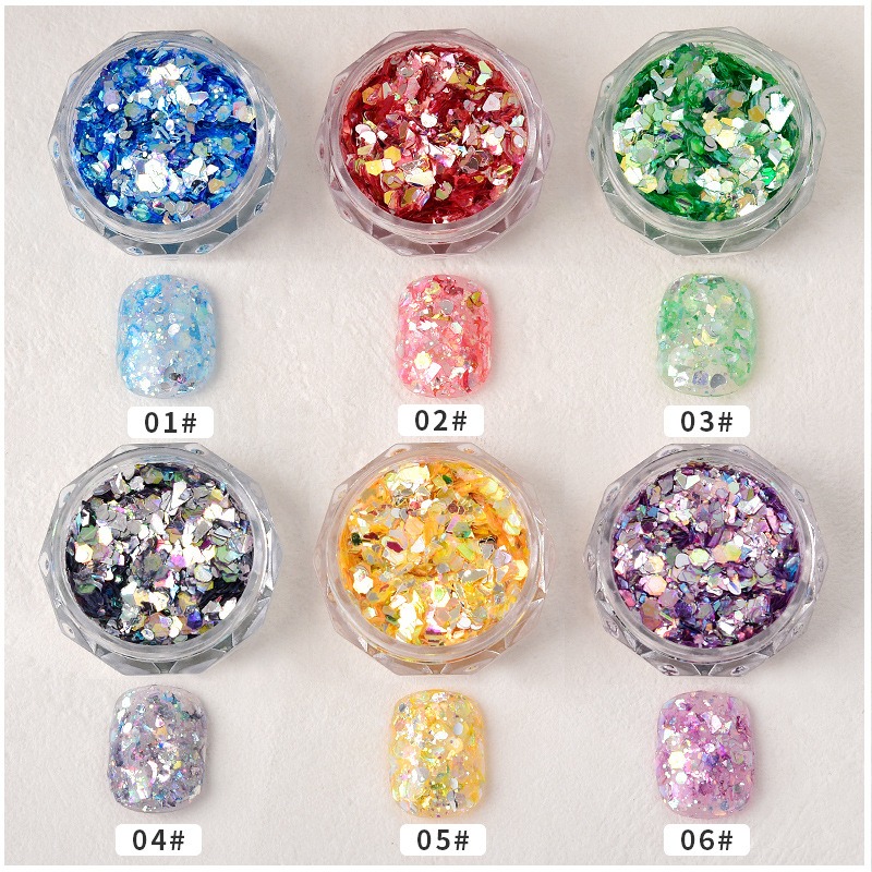 1 Pezzo di Paillettes per Ungh - Nail Art Emerald Blue recensione e prezzo