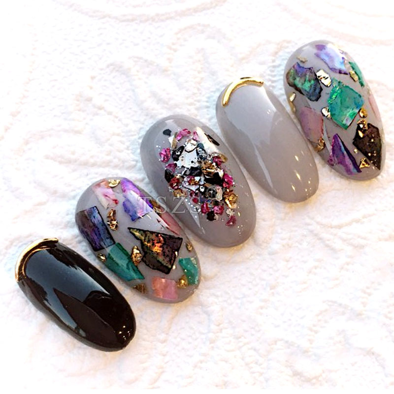 TSZS 200 pz Breve Medio Ovale  - Nail Art Navy recensione e prezzo