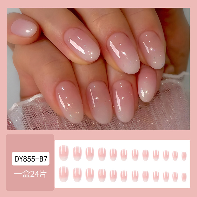 24 pezzi ovale corto rosa stam - Nail Art Cat Eye Simple recensione e prezzo
