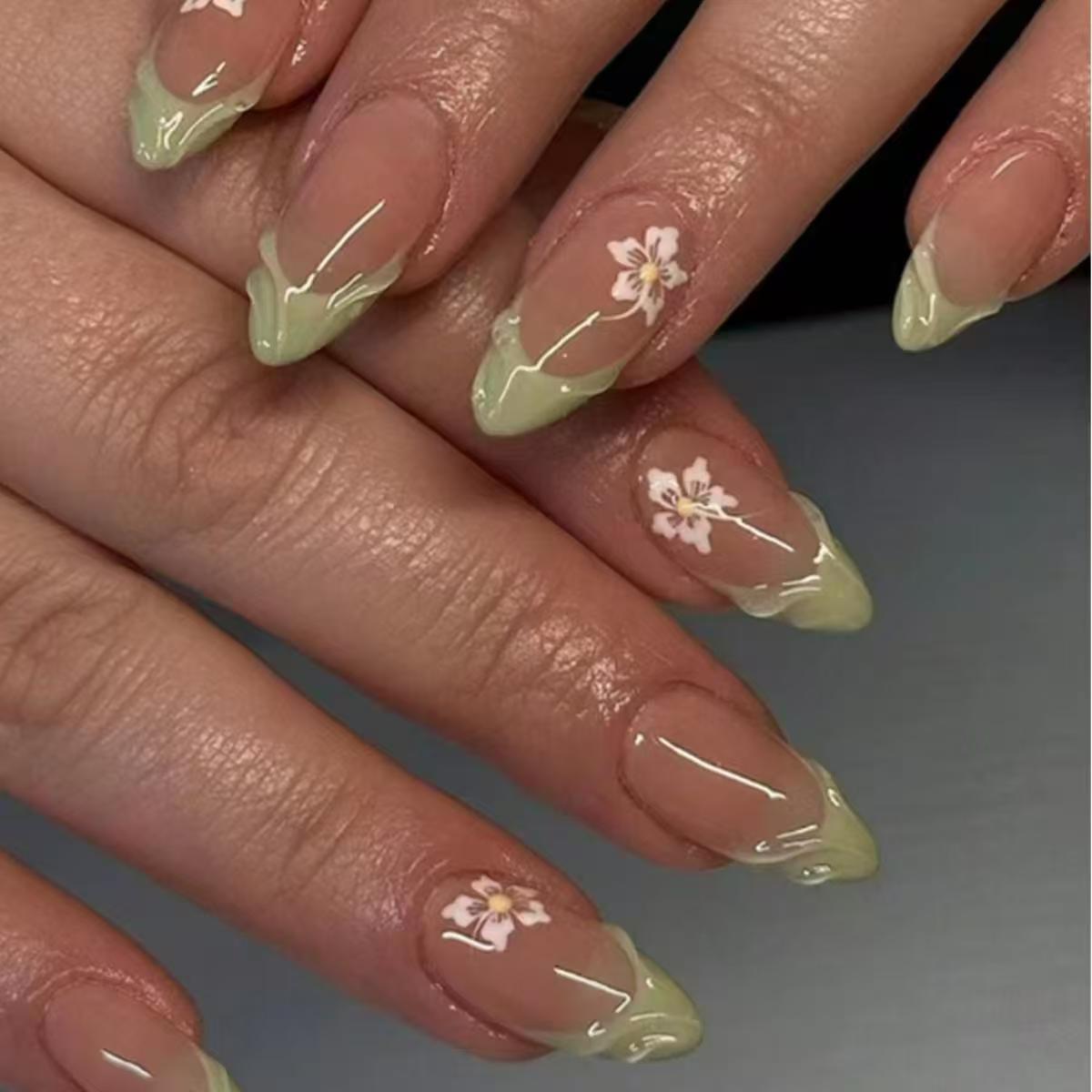 24 pezzi semplici verdi france - Nail Art Oval recensione e prezzo