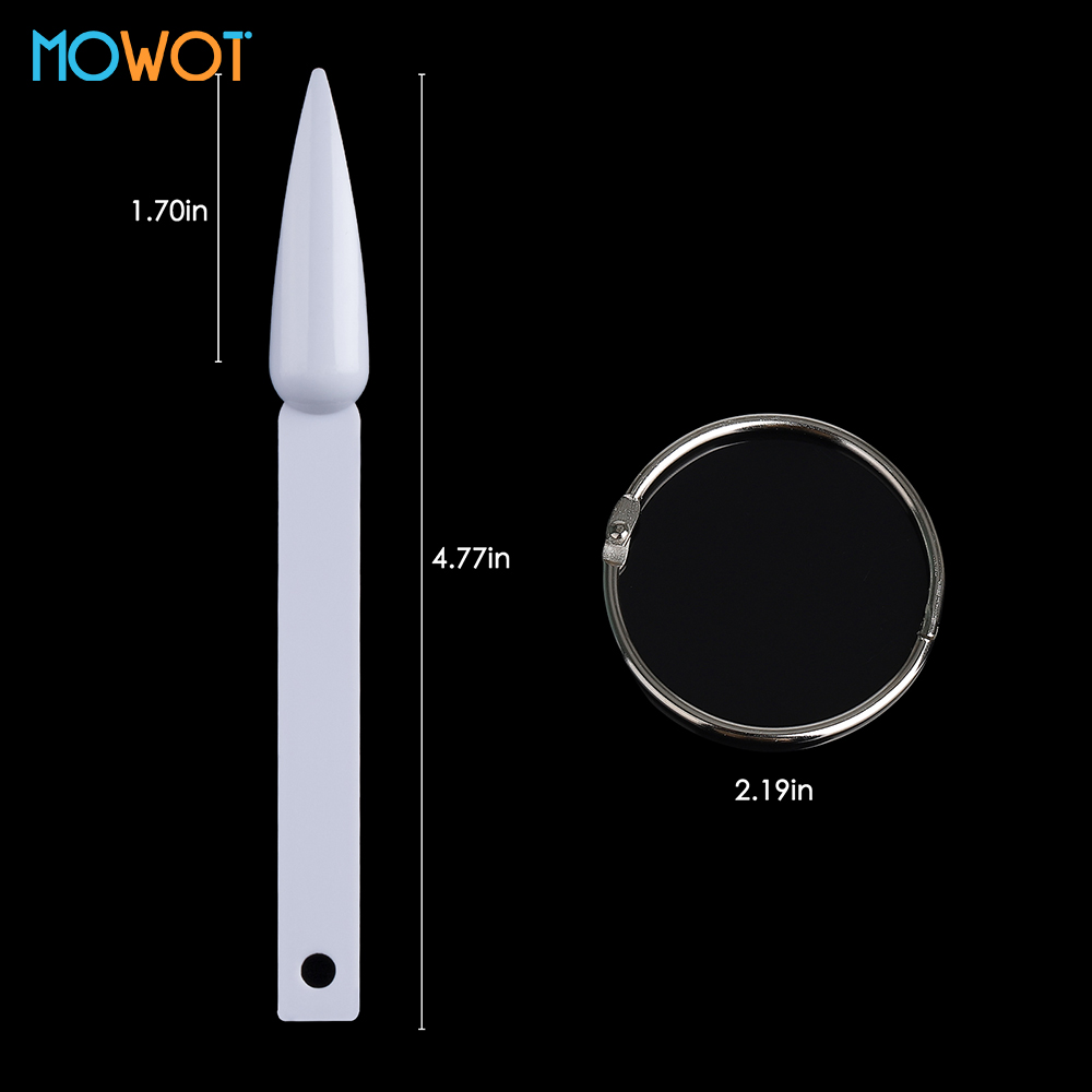 MOWOT 40 pz Stiletto Nail Disp - Nail Art Navy recensione e prezzo