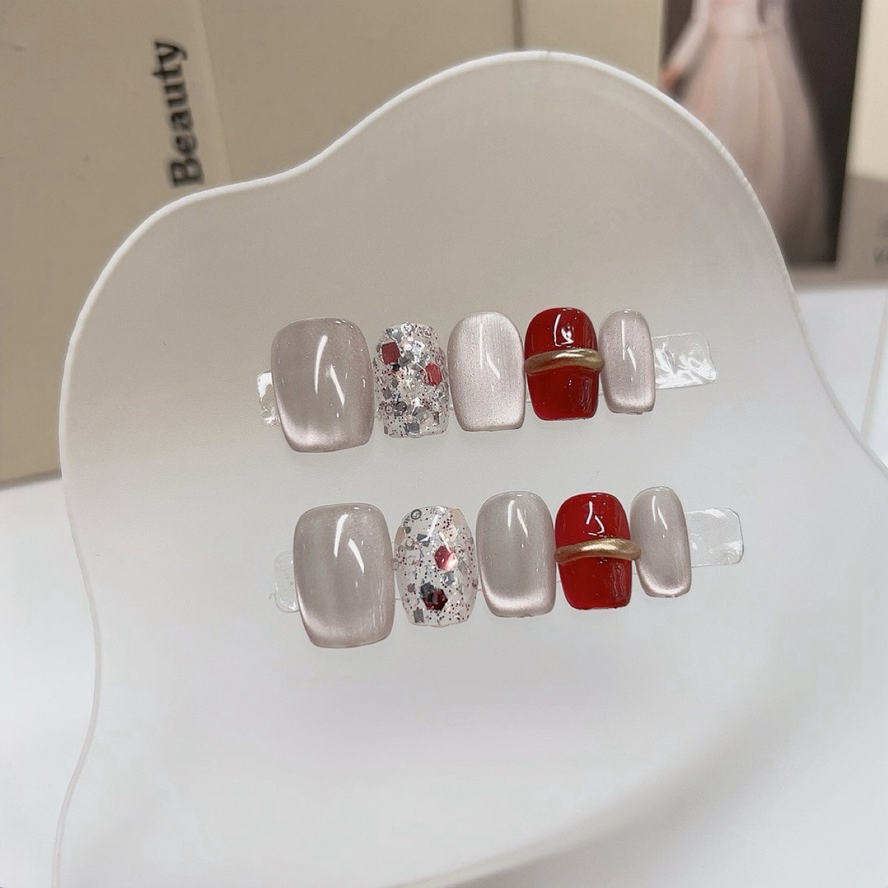 10 pezzi di lusso leggero cort - Nail Art Cat Eye Simple recensione e prezzo