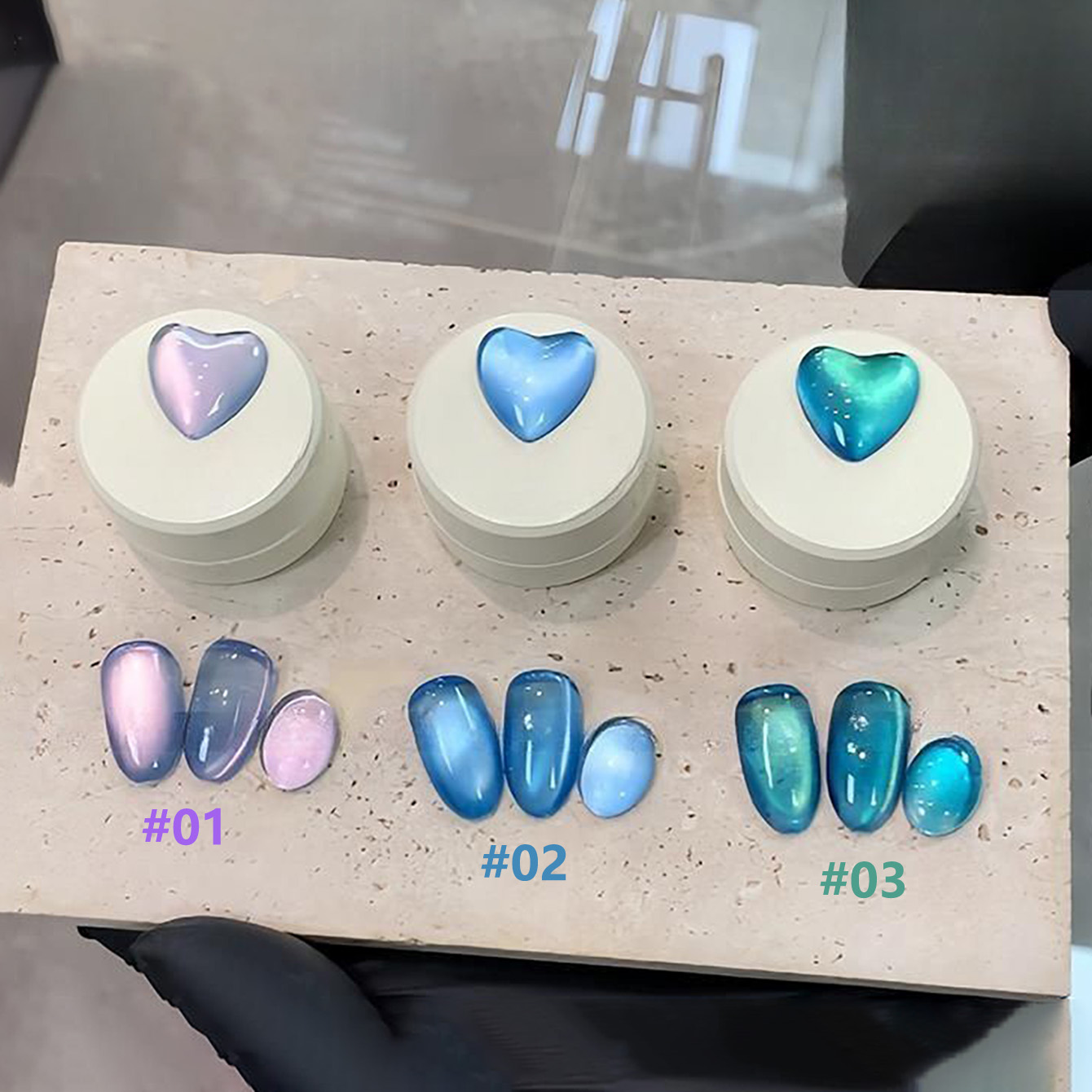 1 pz SHAKA Sea Fantasy Cat Eye - Nail Art Emerald Blue recensione e prezzo